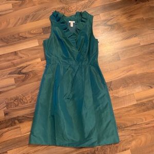 Green J Crew dress